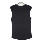 Ron Herman ワッフル キャミソール コットン タンクトップ XS ノースリーブ Ｔシャツ カットソー ブラック レディース ロンハーマン【中古】6-0605S∞