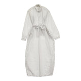 DANIELA GREGIS コットンシャツワンピース シャツドレス ベルト付き ワンピース ライトグレー レディース ダニエラグレジス【中古】5-1108M♪