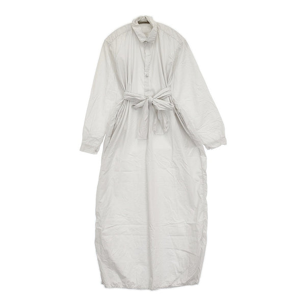 DANIELA GREGIS コットンシャツワンピース シャツドレス ベルト付き ワンピース ライトグレー レディース ダニエラグレジス【中古】5-1108M♪