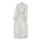 DANIELA GREGIS コットンシャツワンピース シャツドレス ベルト付き ワンピース ライトグレー レディース ダニエラグレジス【中古】5-1108M♪