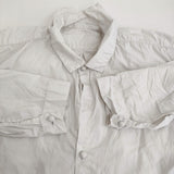 DANIELA GREGIS コットンシャツワンピース シャツドレス ベルト付き ワンピース ライトグレー レディース ダニエラグレジス【中古】5-1108M♪