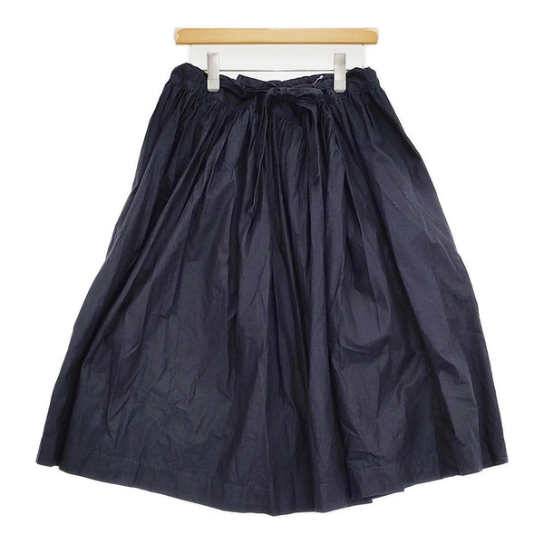 DANIELA GREGIS ドーバー購入 コットン ギャザー ロングスカート ネイビー レディース ダニエラグレジス【中古】5-1108M♪