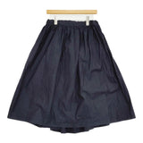 DANIELA GREGIS ドーバー購入 コットン ギャザー ロングスカート ネイビー レディース ダニエラグレジス【中古】5-1108M♪