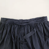 DANIELA GREGIS ドーバー購入 コットン ギャザー ロングスカート ネイビー レディース ダニエラグレジス【中古】5-1108M♪