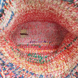 DANIELA GREGIS 編み込み ウール ニット トートバッグ レッド レディース ダニエラグレジス【中古】5-1108T♪