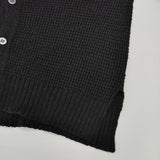 Plantation PL81KO102 ウール カーディガン ブラック レディース プランテーション【中古】5-1207T∞