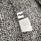 Plantation コットンリネン PL41KN053 Mサイズ ミックスニット ベスト ブラック グレー レディース プランテーション【中古】6-0525S◎