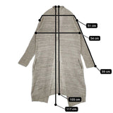 Plantation ウールニットカーディガン PL72KO159 ニットコート ローブ カーディガン グレージュ レディース プランテーション【中古】5-1207T∞