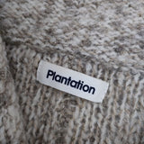 Plantation アルパカウール ニットジャケット PL43KO075 ジャケット ベージュ レディース プランテーション【中古】5-1207T∞