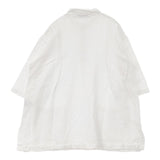 Plantation 5分袖シャツ プルオーバー コットンリネン PL23FM901 製品洗い ブラウス シャツ オフホワイト レディース プランテーション【中古】6-0605S∞