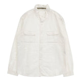 Plantation PL03FJ622 コットン スタンドカラー 日本製 製品洗い ブラウス シャツ ホワイト レディース プランテーション【中古】6-0322M∞