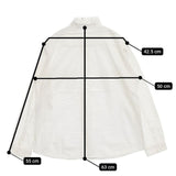 Plantation PL03FJ622 コットン スタンドカラー 日本製 製品洗い ブラウス シャツ ホワイト レディース プランテーション【中古】6-0322M∞