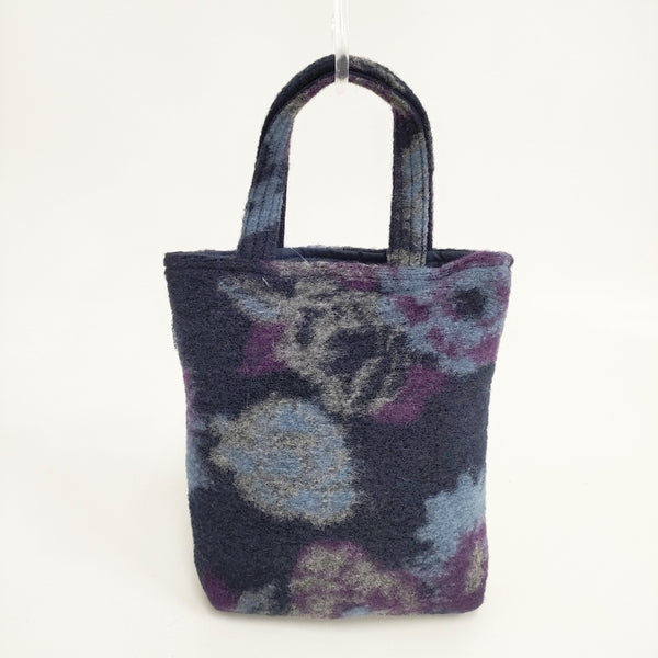 Plantation ミニバッグ トートバッグ ネイビー パープル レディース プランテーション【中古】5-1120T◎