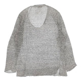 Plantation PL01KN106 リネン ニットソー セーター ニット グレー レディース プランテーション【中古】6-0330M∞