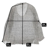 Plantation PL01KN106 リネン ニットソー セーター ニット グレー レディース プランテーション【中古】6-0330M∞