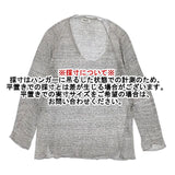Plantation PL01KN106 リネン ニットソー セーター ニット グレー レディース プランテーション【中古】6-0330M∞