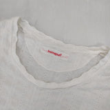 homspun 072-6673 コットン 長袖Ｔシャツ カットソー ロンＴ ホワイト レディース ホームスパン【中古】6-0228M∞