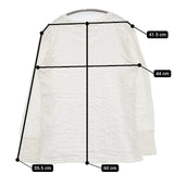 homspun 072-6673 コットン 長袖Ｔシャツ カットソー ロンＴ ホワイト レディース ホームスパン【中古】6-0228M∞