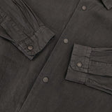 YAECA Comfort Shirt SNAP SHT コンフォートシャツ スナップボタン サイズS 161205 長袖シャツ ブラック レディース ヤエカ【中古】6-0322M∞