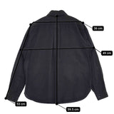 YAECA Comfort Shirt SNAP SHT コンフォートシャツ スナップボタン サイズS 161205 長袖シャツ ブラック レディース ヤエカ【中古】6-0322M∞