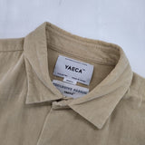 YAECA コーデュロイ ボタンシャツ ワイド サイズS 定価19000円 161101 長袖シャツ ベージュ メンズ ヤエカ【中古】6-0318M∞