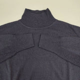 KURASHI&Trips 首もとスッキリのハイネックニット セーター ニット ネイビー レディース クラシアンドトリップス/北欧、暮らしの道具店【中古】5-1205T∞