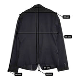 PERSONS PERSON'S SUITS STYLE 洋服の青山 リクルート 2ボタンジャケット ウォッシャブル 13号 テーラードジャケット ブラック レディース パーソンズ【中古】6-0322M∞