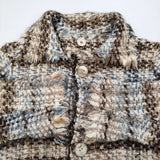 45R/45rpm ブランケット藍ツィードコート 定価192500円 コート ホワイト ベージュ レディース フォーティーファイブアールピーエム【中古】5-1213T♪