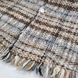 45R/45rpm ブランケット藍ツィードコート 定価192500円 コート ホワイト ベージュ レディース フォーティーファイブアールピーエム【中古】5-1213T♪