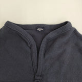 45R/45rpm 天竺ニットソーの908アウターTシャツ 定価42900円 ニット ネイビー レディース フォーティーファイブアールピーエム【中古】5-1108M♪