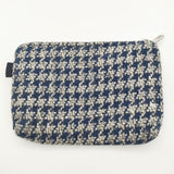 45R/45rpm ツイード 小物入れ ポーチ グレー ネイビー レディース フォーティーファイブアールピーエム【中古】5-1130G∞