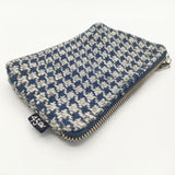 45R/45rpm ツイード 小物入れ ポーチ グレー ネイビー レディース フォーティーファイブアールピーエム【中古】5-1130G∞