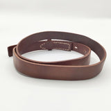 45R/45rpm ヴィンテージレザーのベルト（細）日本製 ナロー ベルト ブラウン レディース フォーティーファイブアールピーエム【中古】5-1130G∞