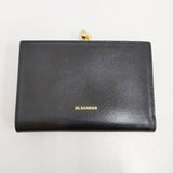 JIL SANDER GOJI PURSE SM 定価126500円 がま口 レザー 革 J07UI0015 P4840 二つ折り財布 ブラック レディース ジルサンダー【中古】5-1115G♪