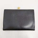 JIL SANDER GOJI PURSE SM 定価126500円 がま口 レザー 革 J07UI0015 P4840 二つ折り財布 ブラック レディース ジルサンダー【中古】5-1115G♪