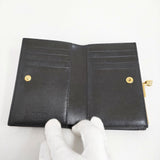 JIL SANDER GOJI PURSE SM 定価126500円 がま口 レザー 革 J07UI0015 P4840 二つ折り財布 ブラック レディース ジルサンダー【中古】5-1115G♪