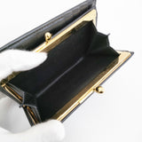JIL SANDER GOJI PURSE SM 定価126500円 がま口 レザー 革 J07UI0015 P4840 二つ折り財布 ブラック レディース ジルサンダー【中古】5-1115G♪