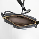 A-LOOK エールック レザーポーチ 革 ショルダーバッグ ブラック レディース【中古】6-0104G∞