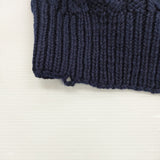 RALPH LAUREN ケーブルニット サイズL タートルネック セーター ニット ネイビー レディース ラルフローレン【中古】5-1213T♪