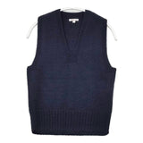 HAVERSACK ウール Vネック ノースリーブニット ベスト ネイビー レディース ハバーサック【中古】5-1205T∞