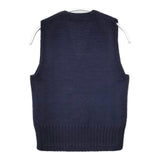 HAVERSACK ウール Vネック ノースリーブニット ベスト ネイビー レディース ハバーサック【中古】5-1205T∞