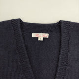 HAVERSACK ウール Vネック ノースリーブニット ベスト ネイビー レディース ハバーサック【中古】5-1205T∞