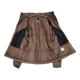 THE NORTH FACE ジップインサニーヌックジャケット 2way 定価39600円 プリマロフト NYW82201 ブルゾン ブラウン レディース ザノースフェイス【中古】5-1213T♪