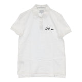 LACOSTE/PEANUTS 刺繍 コラボ スヌーピー 半袖 コットン サイズ34 ポロシャツ ホワイト レディース ラコステ/ピーナッツ【中古】6-0501S△