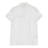 LACOSTE/PEANUTS 刺繍 コラボ スヌーピー 半袖 コットン サイズ34 ポロシャツ ホワイト レディース ラコステ/ピーナッツ【中古】6-0501S△