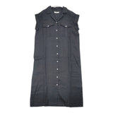 JOURNAL STANDARD relume リネンシャツワンピース 定価12100円 サイズ38 ノースリーブ ワンピース 23SS ブラック レディース ジャーナルスタンダードレリューム【中古】6-0501S△
