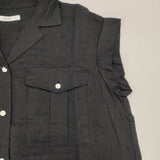 JOURNAL STANDARD relume リネンシャツワンピース 定価12100円 サイズ38 ノースリーブ ワンピース 23SS ブラック レディース ジャーナルスタンダードレリューム【中古】6-0501S△