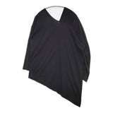 RILATO リラート アシンメトリーギャザー カットソープルオーバー 定価13200円 R25112 カットソー ブラック レディース【中古】6-0228M∞