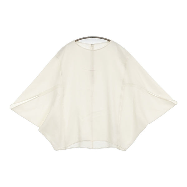 SOEJU ライトクロスコクーンシルエットブラウス サイズM 定価12100円 S-01-SB-049 ブラウス シャツ ホワイト レディース ソージュ【中古】5-1108M♪