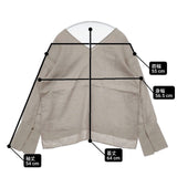 GALERIE VIE リネン Vネックブラウス 定価20900円 23-01-81-01103 ブラウス シャツ グレー レディース ギャルリーヴィー【中古】6-0404M∞